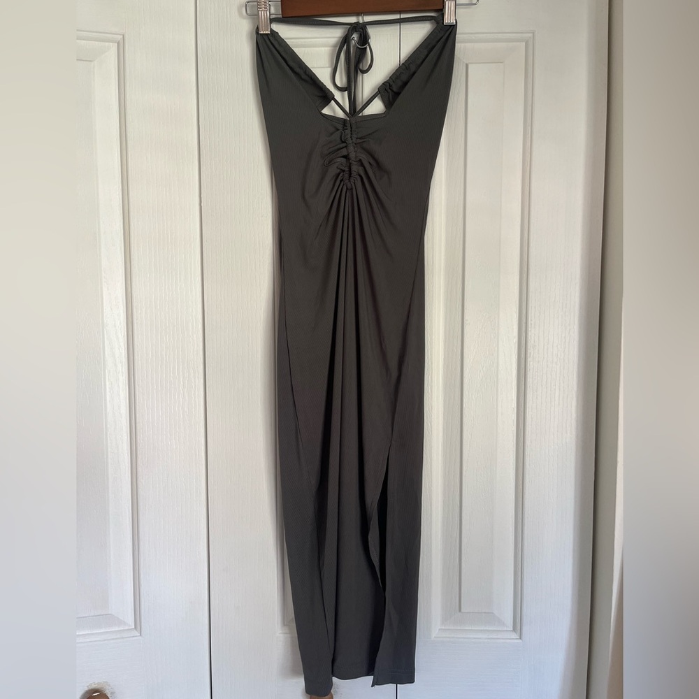SHEIN Grey Halter Dress